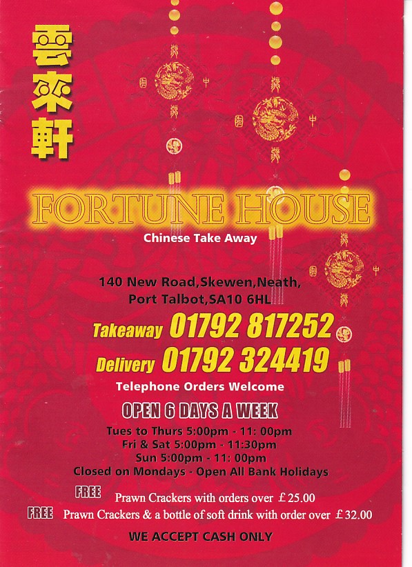 Fortune House Chinese Skewen Neath