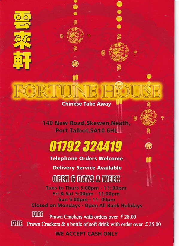 Fortune House Chinese Skewen Neath