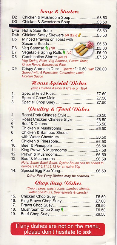 Central House Cantonese Chinese Neath