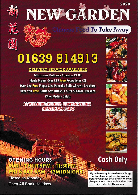 New Garden Takeaway In Neath